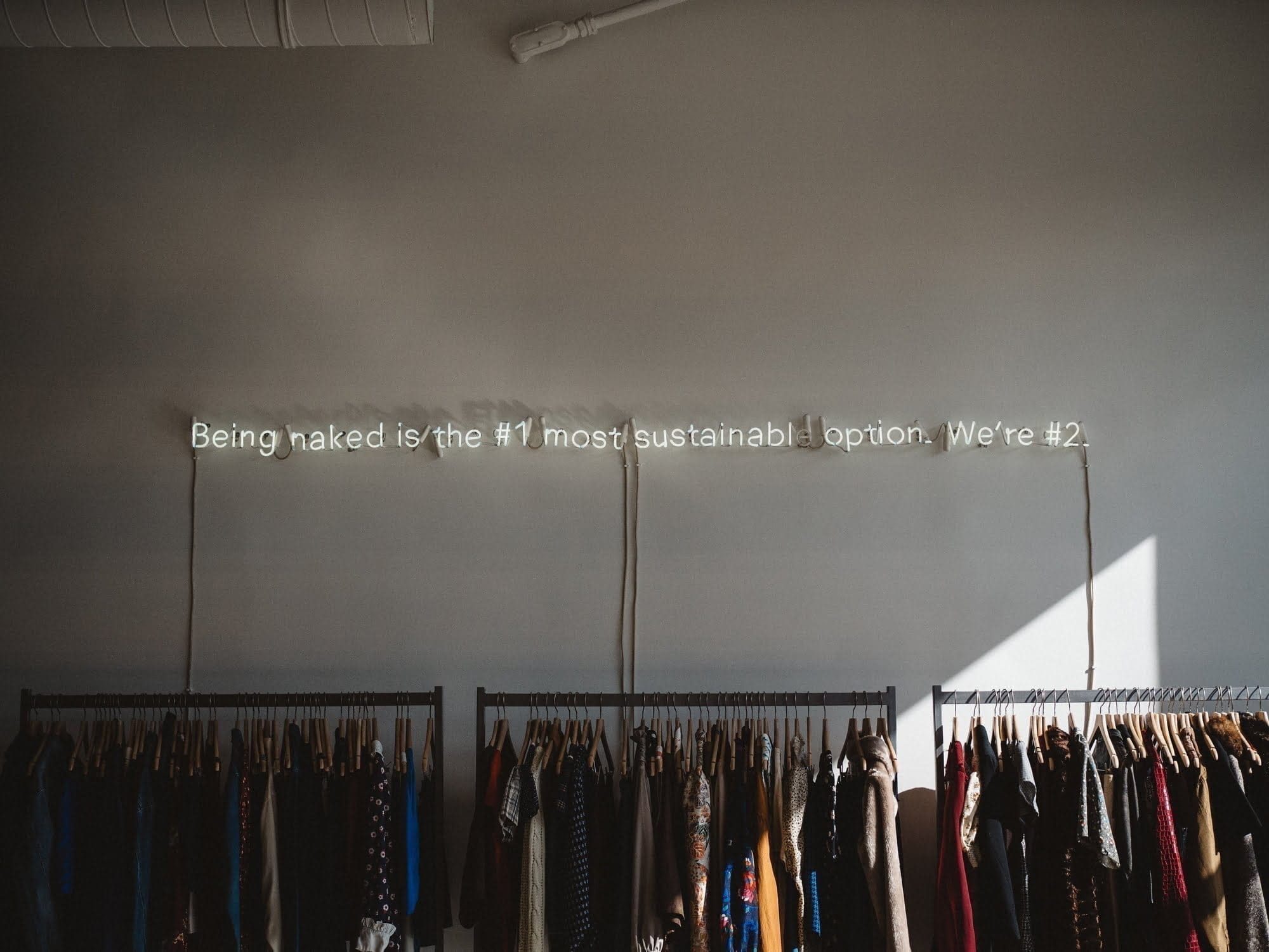fashion has huge impact on sustainability, buy less
