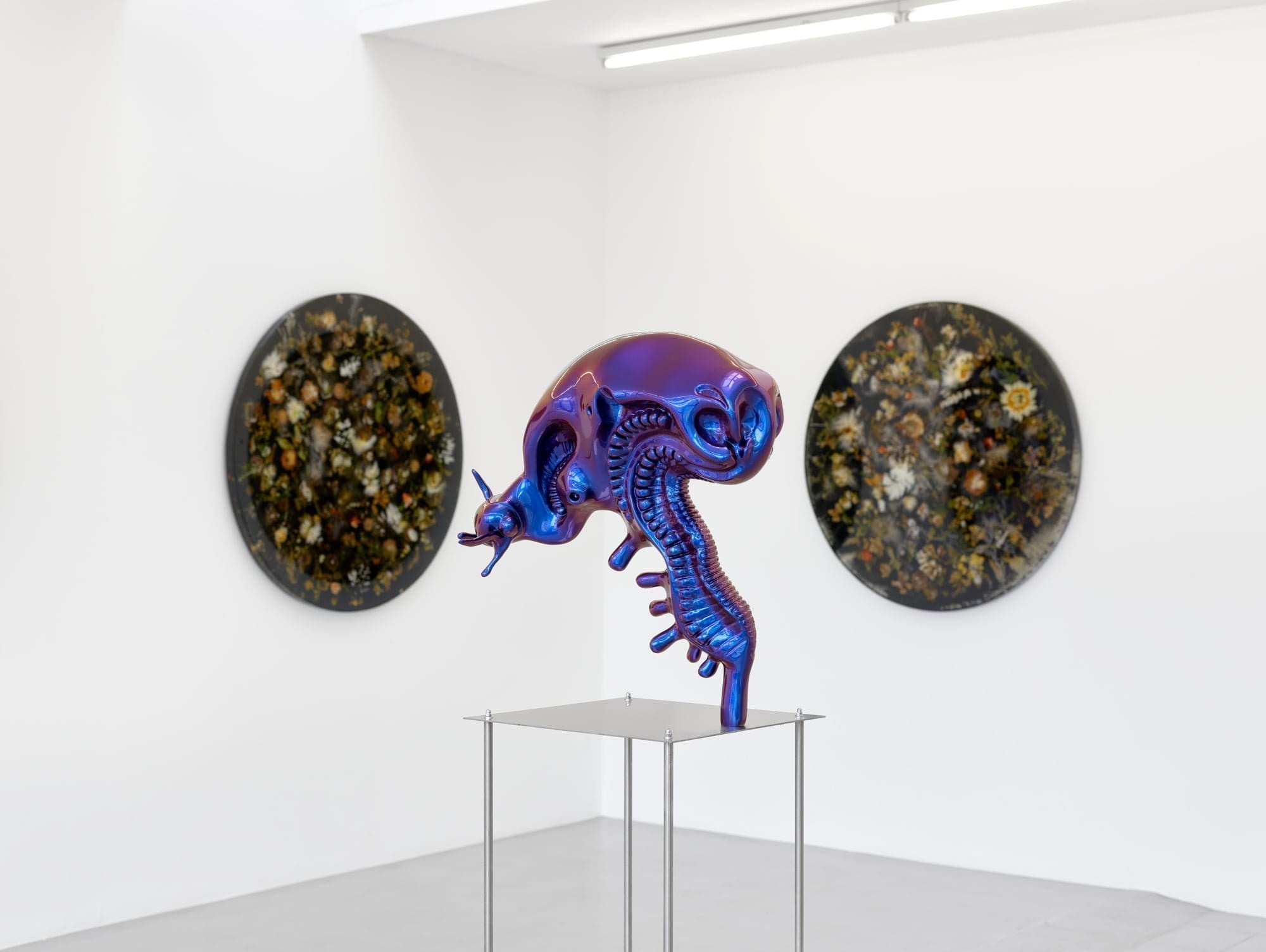 A sculpture showing the fusion of species found in Denmark's Skagerrak sea, hybridised using AI.