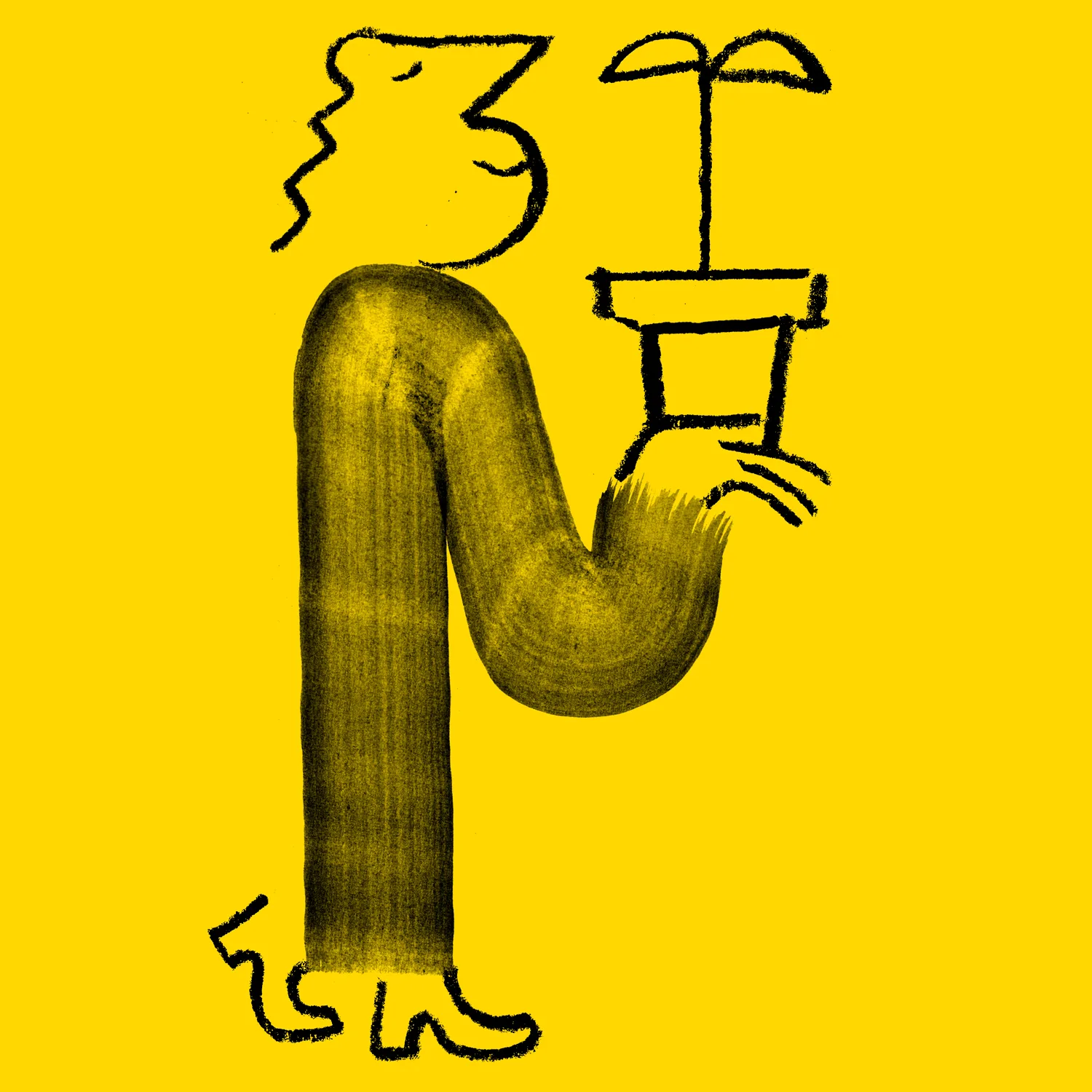 Imagine5 Brand Illustration Contibute Donate Yellow