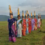 The hargila stork army posing for a photo in nature.