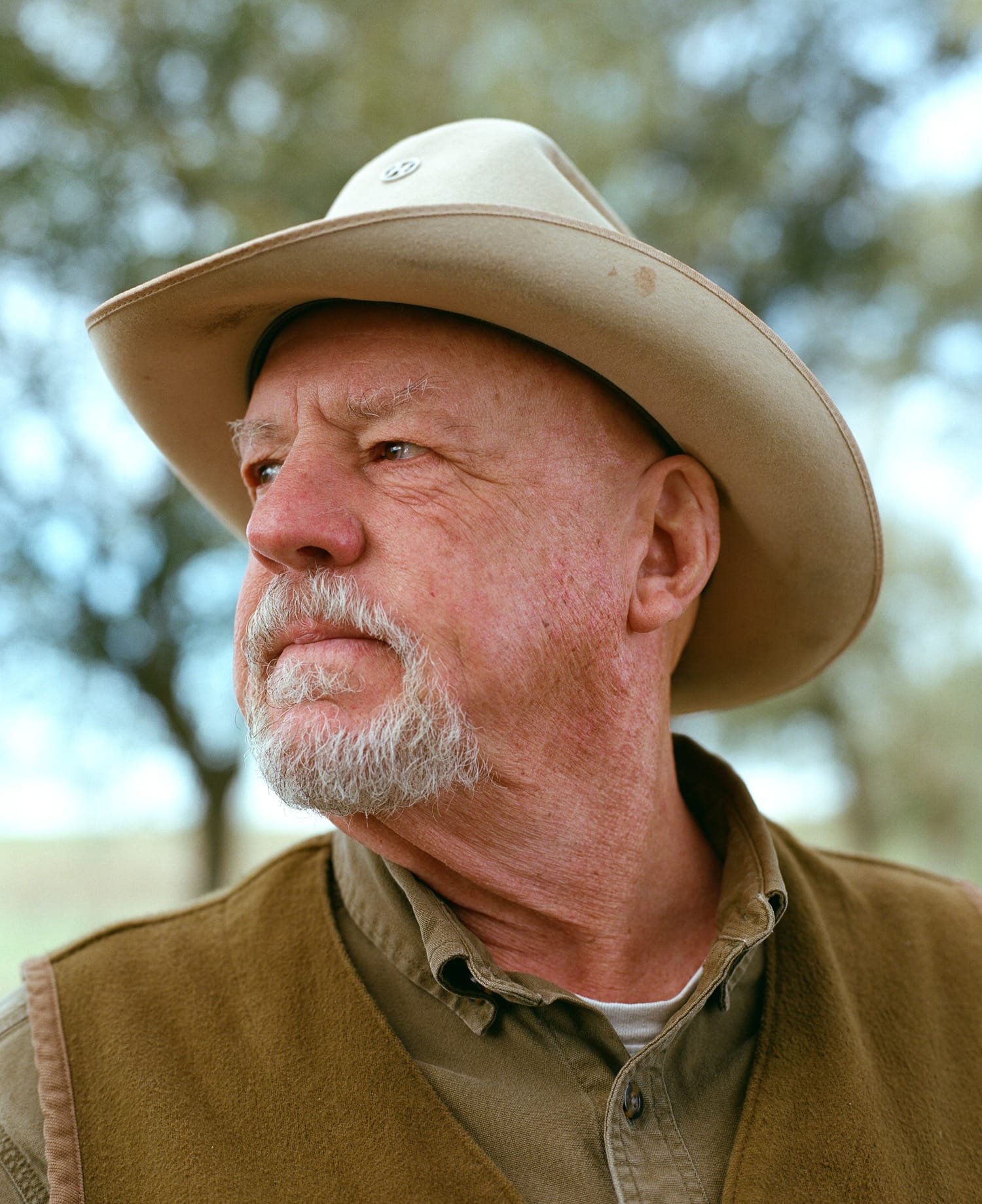 A close up of Will Harris of White Oak Pastures