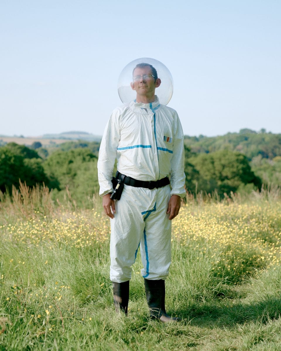 Rob Hopkins at a field